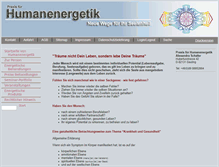 Tablet Screenshot of humanenergetik.eu